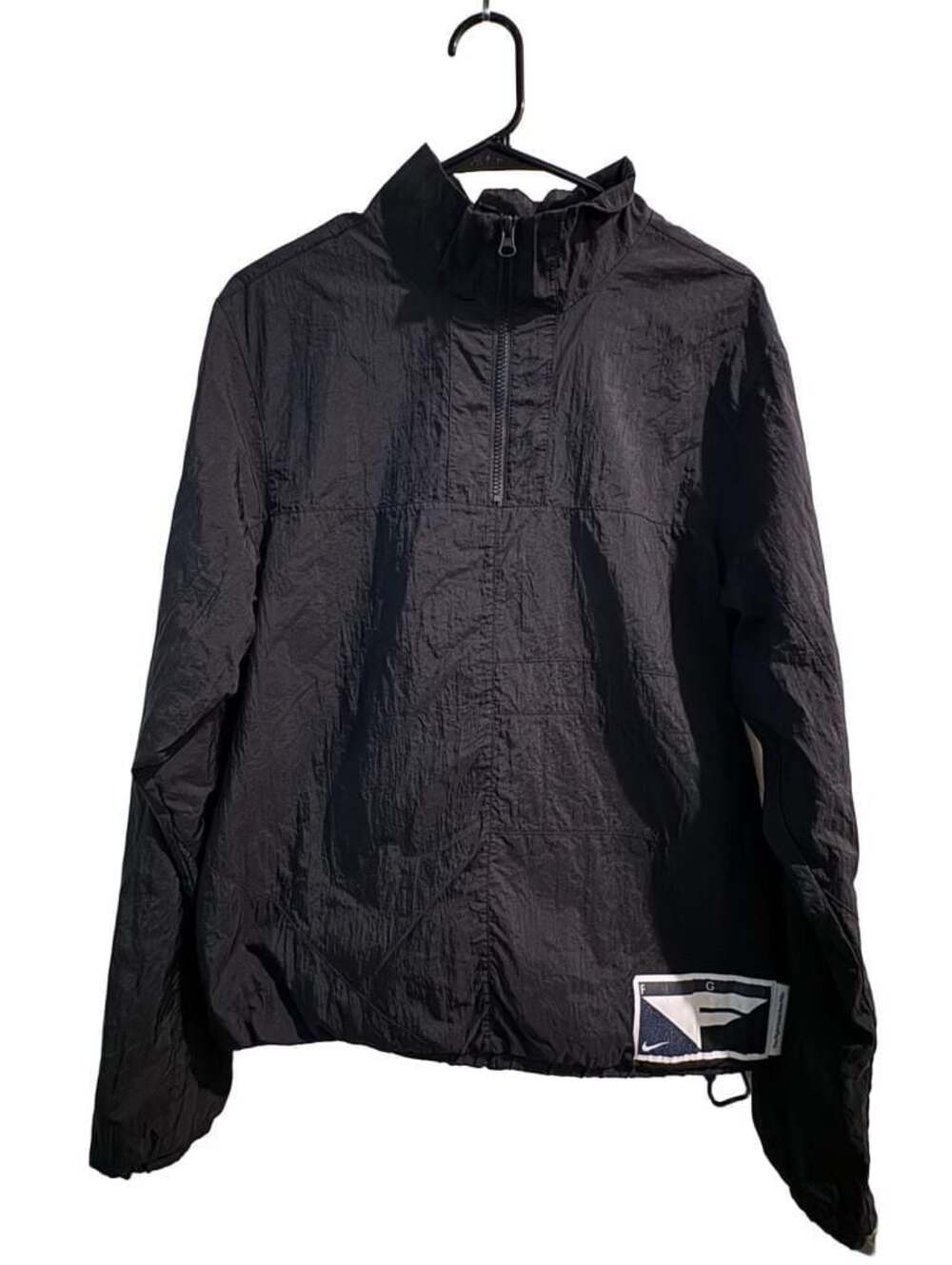 Nike Flight Basketball Half Zip Black Windbreaker Jacket CN8508-014 Size S